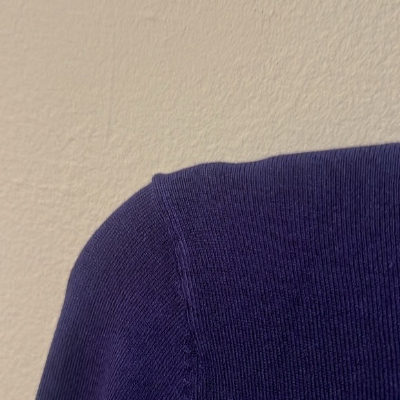 Zara knit blue sweater size M long sleeves like new!!! Mock neck - Picture 3 of 7